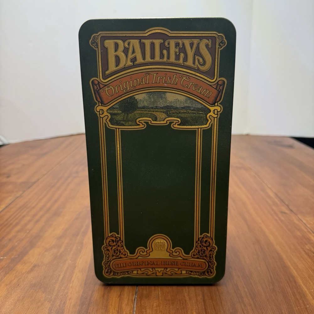 BAILEY'S Tin Empty THE ORIGINAL IRISH CREAM Hinged Tin Container Box